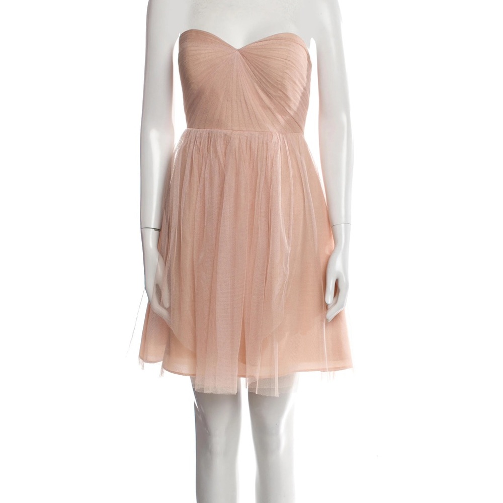 Jenny Yoo Elegant Strapless Pink Dress